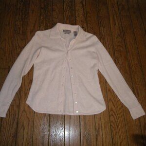 Women’s 100% Cashmere Cardigan Collared Sweater